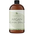 Moroccan Argan Oil - Pure & All Natural, Partially Filtered, Reduced Scent, Unscented Deodorized Argon Oil Perfect for Hair, Skin, Scalp, Body Care Moisturizer 16 OZ - Marrakesh Oil