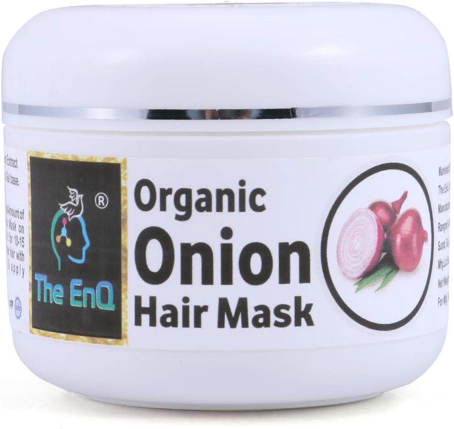 The EnQ Onion Hair Mask For Hair Growth And Reducing Hair Fall 99% Pure Aloe Vera With Organic Onion Extract 100gm (Pack of 1)