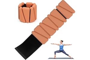 GREDNFHAT Wrist Weights Set of 2, Wearable Ankle & Wrist Weights, Adjustable Silicone Weight Bracelets (1Lbs Each) Fits for Women & Men, Suitable for Yoga, Pilates, Dance, Running, Pool Exercises, Jogging