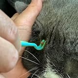 HouChanges 3Pcs Tick Remover Tool Painlessly Tick for Dogs Cats Humans Blue view 4