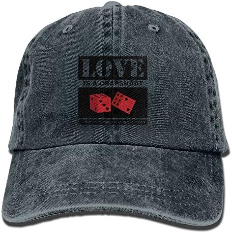 OVENHat Unisex Unstructured Cotton Cap Adjustable Plain Hat Valentine Gambler