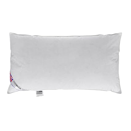 Homescapes Duck Feather Down King Size 3 Ft Pillow Bolster 19 X 36
