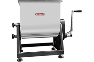 TooGood Meat Mixer, Manually Cranked or Motorized, For Mixing, Grinding, for Both Commerce and Household Use (7 gallons)