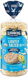 Lundberg Gluten-Free Brown Rice Organic Rice Cakes Lightly Salted -- 8.5 oz