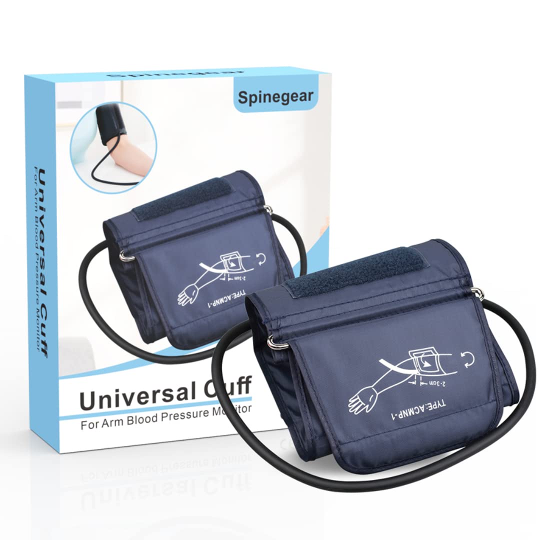 Spinegear Extra Large Cuff for Blood Pressure Monitor 35-52cm Universal Cuff Replacement for Most BP Machine Suitable for Large Big Upper Arm with Replaceable Connector CK A138 A139
