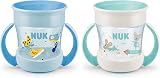 NUK Mini Magic Cup Sippy 360° Anti-Spill 160 ml Blue Turquoise 2 Count