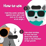 Groomi Deshedding & Grooming Brush for Dogs Cats Horses Rabbits view 4