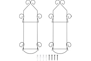 Menkxi 2 Pcs Vertical Wall Plate Racks for Display Plate Hanger for Wall Includes Non Adjustable Brackets Wall Plate Holder Rack Rack Holders for Display Plates Dishes(2 Tier,Black)