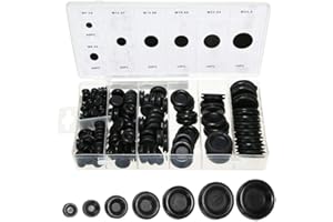170 Pcs Rubber Grommet Firewall Hole Plug Assortment in 7 Common Sizes,Set Electrical Wire Gasket for Auto Body and Sheet Met