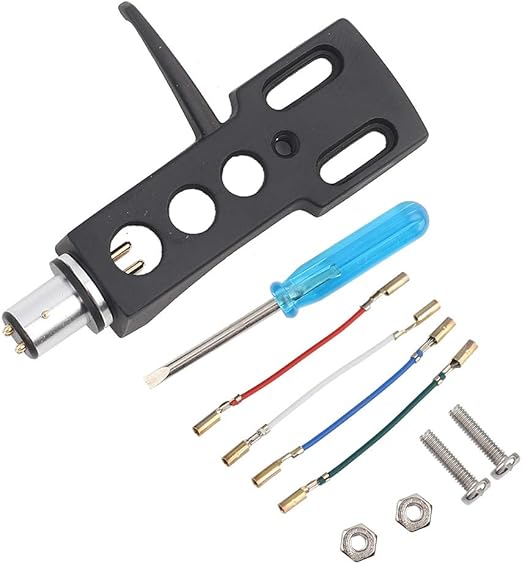 Phono Headshell, Universal LP Turntable Headshell with 4 Oxygen Free