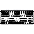 Ultra Thin Desktop PC Silicone Keyboard Cover Skin Protector Compatible with Logitech MX Keys Mini Minimalist & MX Keys Mini for Mac Minimalist Wireless Illuminated Keyboard - Black