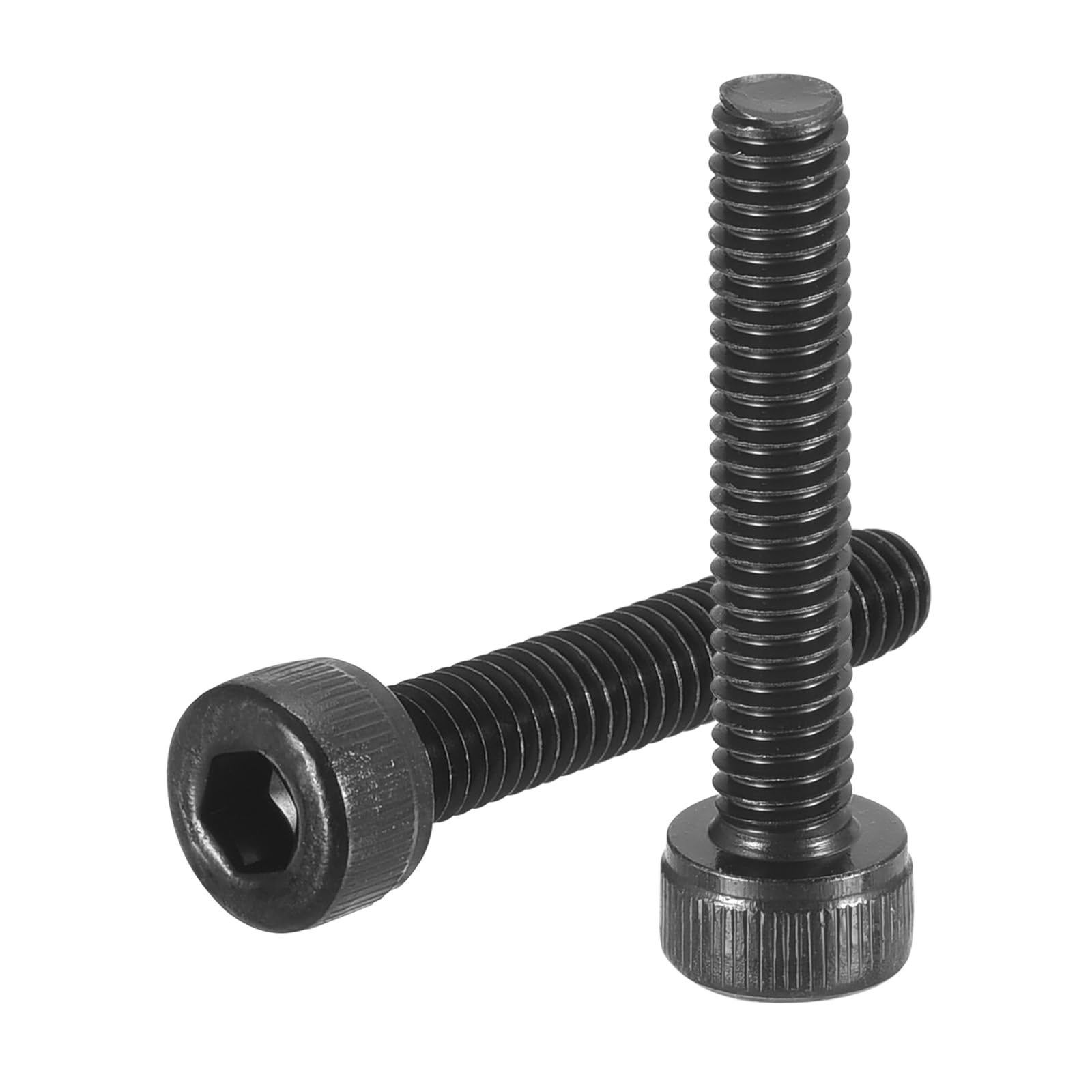 uxcell Hex Socket Bolts (M4-0.7x22), Grade 12.9 Carbon Steel Hex Socket Drive Screws, Black, 50 Pcs