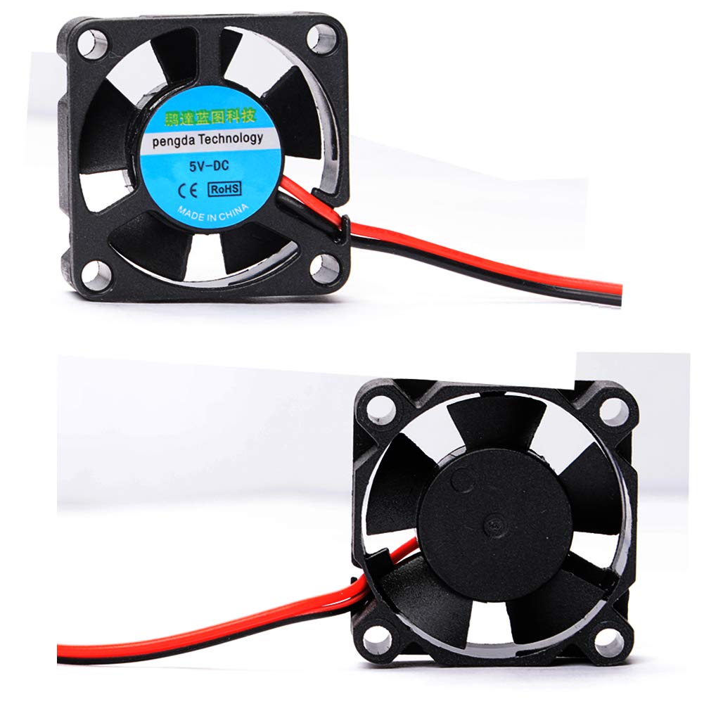 CJRSLRB 4Pcs Raspberry Pi Fan (30x30x7mm) + 8Pcs Heatsinks for Raspberry Pi Cooling