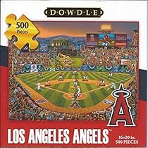 Dowdle Folk Art 500 Piece Puzzle Los Angeles Angels Baseball 16 x 20 Finished by Dowdle Folk Art