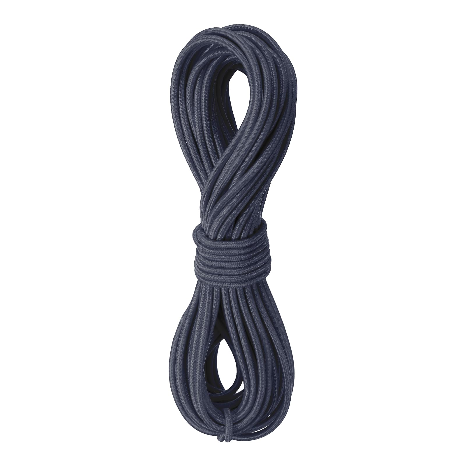 Rebower Elastic Cord Stretch String Heavy Rope 2.8mm 11 Yards Long Rubber Rope [for Sewing, Camping, DIY Craft, Bead Necklaces Making, Outdoor] - Dark Grey