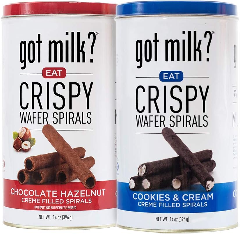 GOT MILK Galletas Kit Wafer Spirals Hazelnut/Chocolate & Cookies and