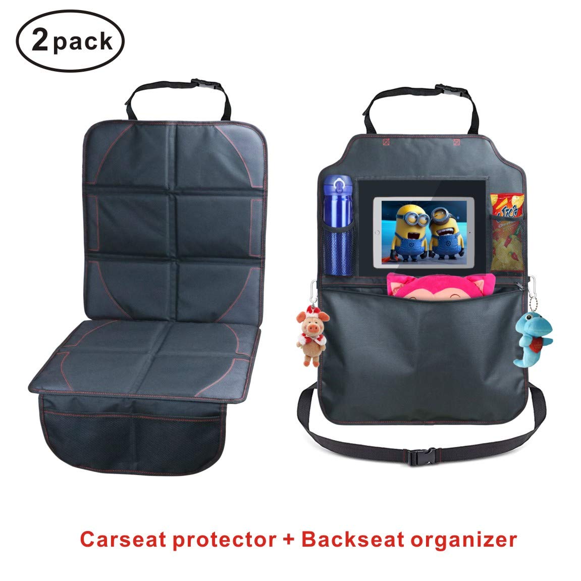 人気no 1 カーアクセサリ パッド入り カーシートプロテクター 汚れ防止 高耐久 カーシートマット 滑り止め 赤ちゃん 子供 幼児 犬用 車内オーガナイザー バックシート 内装保護 防水 キックマット カーシートプロテクター Idefair B07j9y5bts 上品な Www