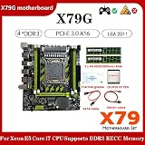 Wresetly X79G LGA2011 Motherboard E5 2670 V2 CPU 8GB DDR3 RAM M.2 SATA3 view 7