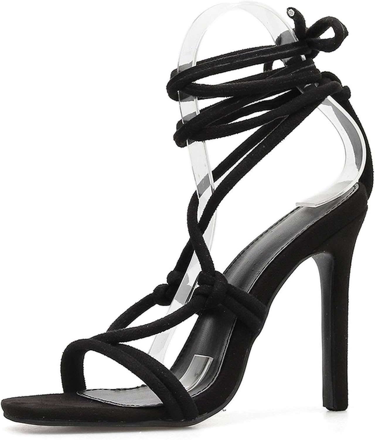 black strappy dress heels