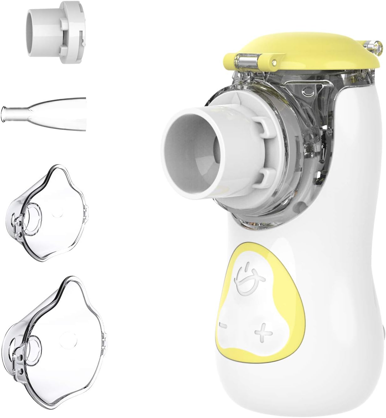Aerosol Silenzioso con Nebulizzatore Portatile e Inalatore, con tasso di inalazione regolabile
