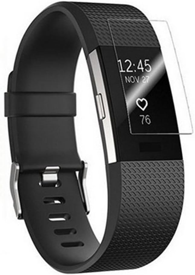 [6 Pack] Fitbit Charge 2 Screen Protector, AILRINNI [Ultra-Clear] Premium Full Coverage Screen Protector, Anti-Scratch / Bubble-Free Cover Film for Fitbit Charge 2 [Lifetime Warranty]
