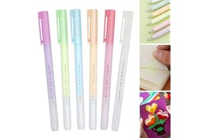 6pcs Scrapbooking Glue Pen, Quick Dry Glue Pen for Scrapbook Multi-Color Adhesive Glue Pens Glue Pens for Crafting DIY Drawin