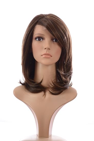 Amazon Com Selene Brown Face Framing Mid Length Lace Front Wig