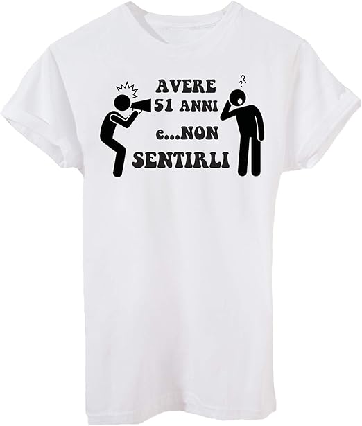 Image T Shirt Avere 51 Anni E Non Sentirli Compleanno Cerca Il Tuo Anno Eventi By Amazon It Abbigliamento