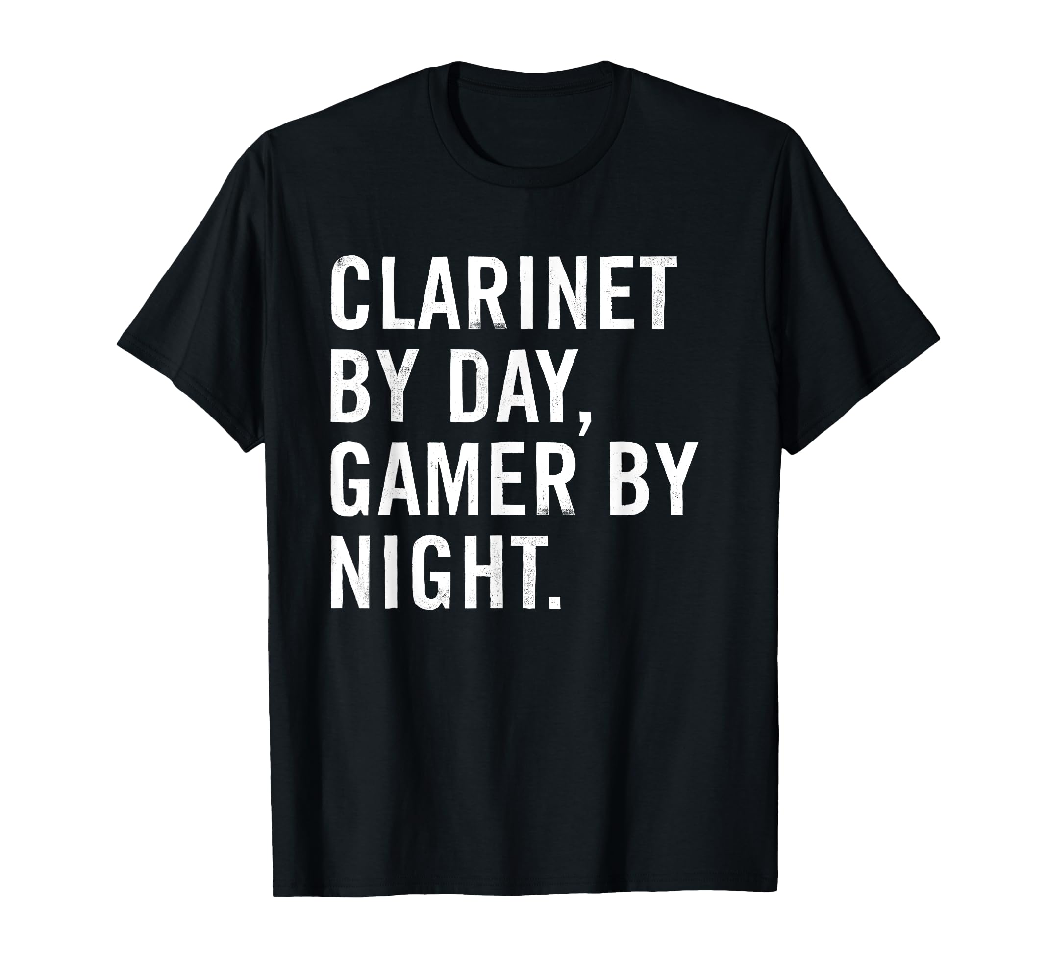 Photo 1 of *** OLIVE GREEN ** Clarinet by Day Gamer by Night T-Shirt Small