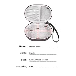 EVA Hard Mouse Case for HOTWEEMS D-09, for Logitech