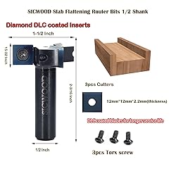 SICWOOD Spoilboard Surfacing Router Bit 1/2