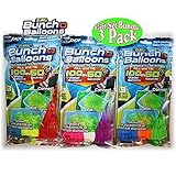 Zuru Bunch O Balloons Instant 100 Self-Sealing Water Balloons Complete Gift Set Bundle, 3 Piece (300 Balloons Total)