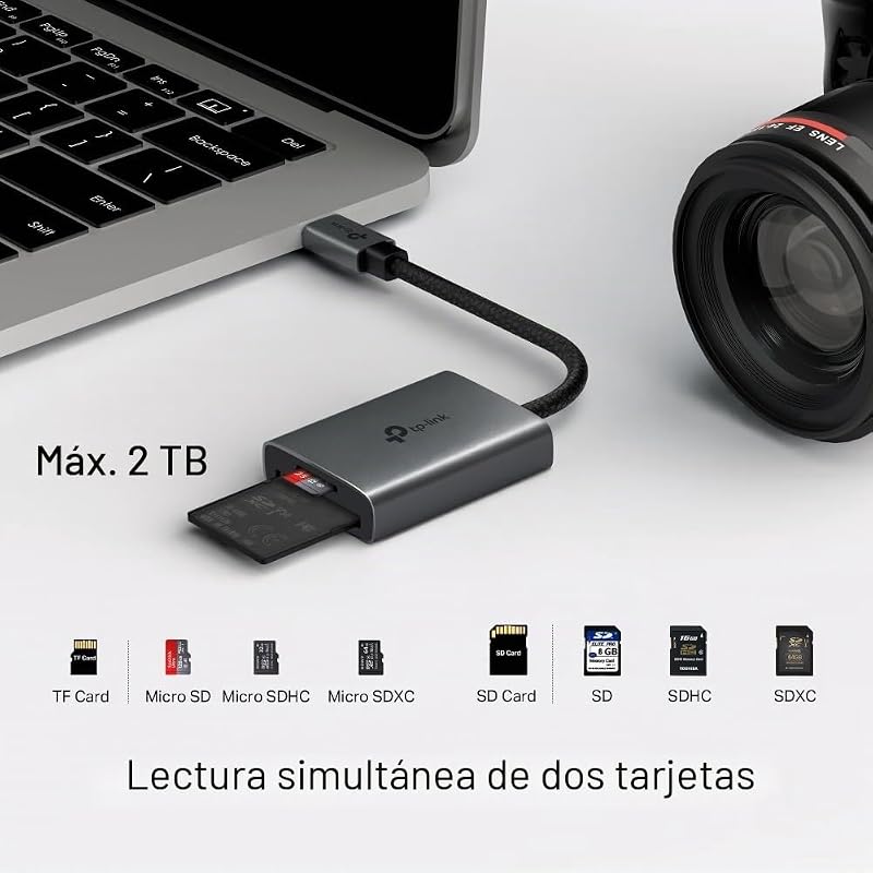 UA430C - Lector de tarjetas USB-C, 5 Gbps, Plug & Play,