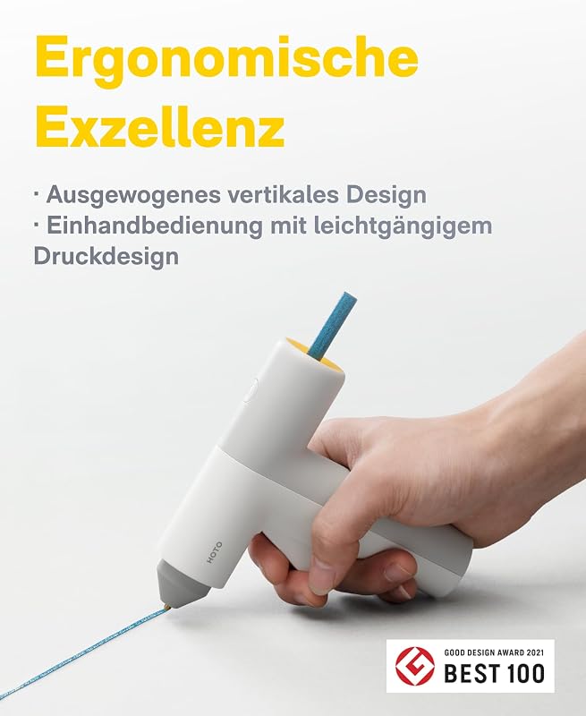 Heißklebepistole Akku, 30s Schnell Aufheizen Klebepistole, USB-C