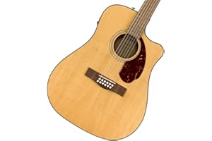 Fender CD-140SCE 12-String Dreadnought Cutaway Acoustic Electric Guitar with 2-Year Warranty, Fishman Pickup and Preamp System, Natural, with Case