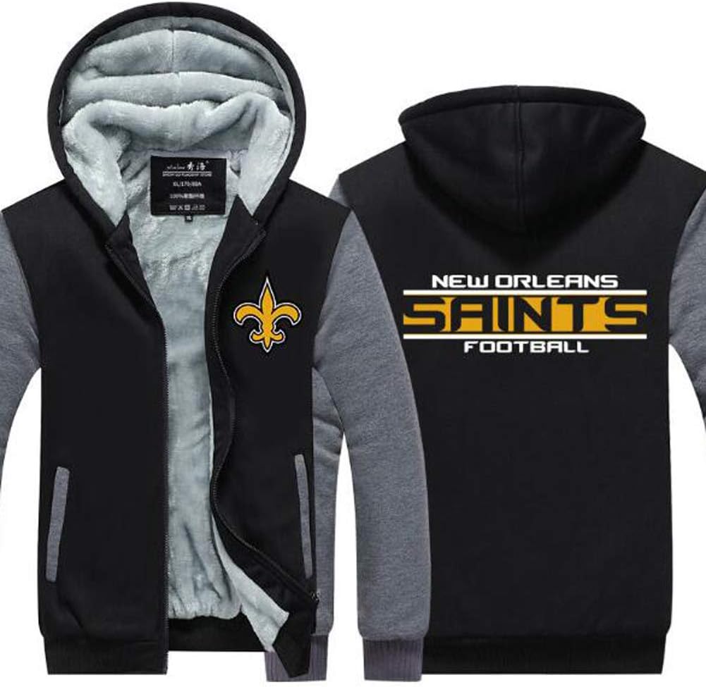 NFL Men's Hoodies New Orleans Saints Uniform Pullover Long Sleeve