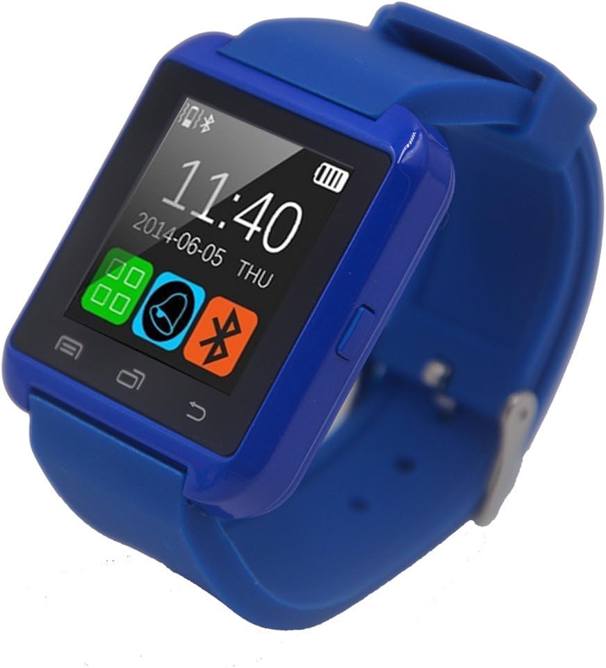 FunnTech Smart Watch with Bluetooth Pedometer Sleep Monitor Activity Tracker Fitness Tracker (Blue)