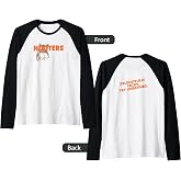 Hooters Throwback Logo Front and Back Wing Restaurant Raglan Baseball Tee