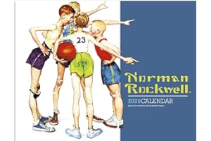 Norm Rockwell 2026 Hanging Wall Calendar - 19" x 11" (Open) 2026 Monthly Appointment Planner and Organizer. Beautiful imagery