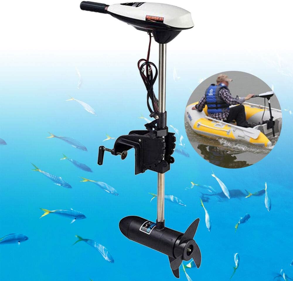 YIYIBY 12V 65LB Outboard Electric Trolling Motor Outboard Motors Boat Engine for Marine Fishing Boat 12V 660W