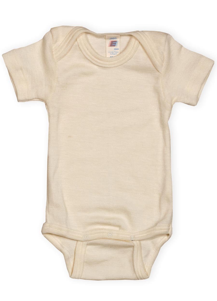 Engel Baby Bodysuits - 70% Organic Virgin Wool and 30% Silk - 0-2 months (Height 18-22) (50/56)