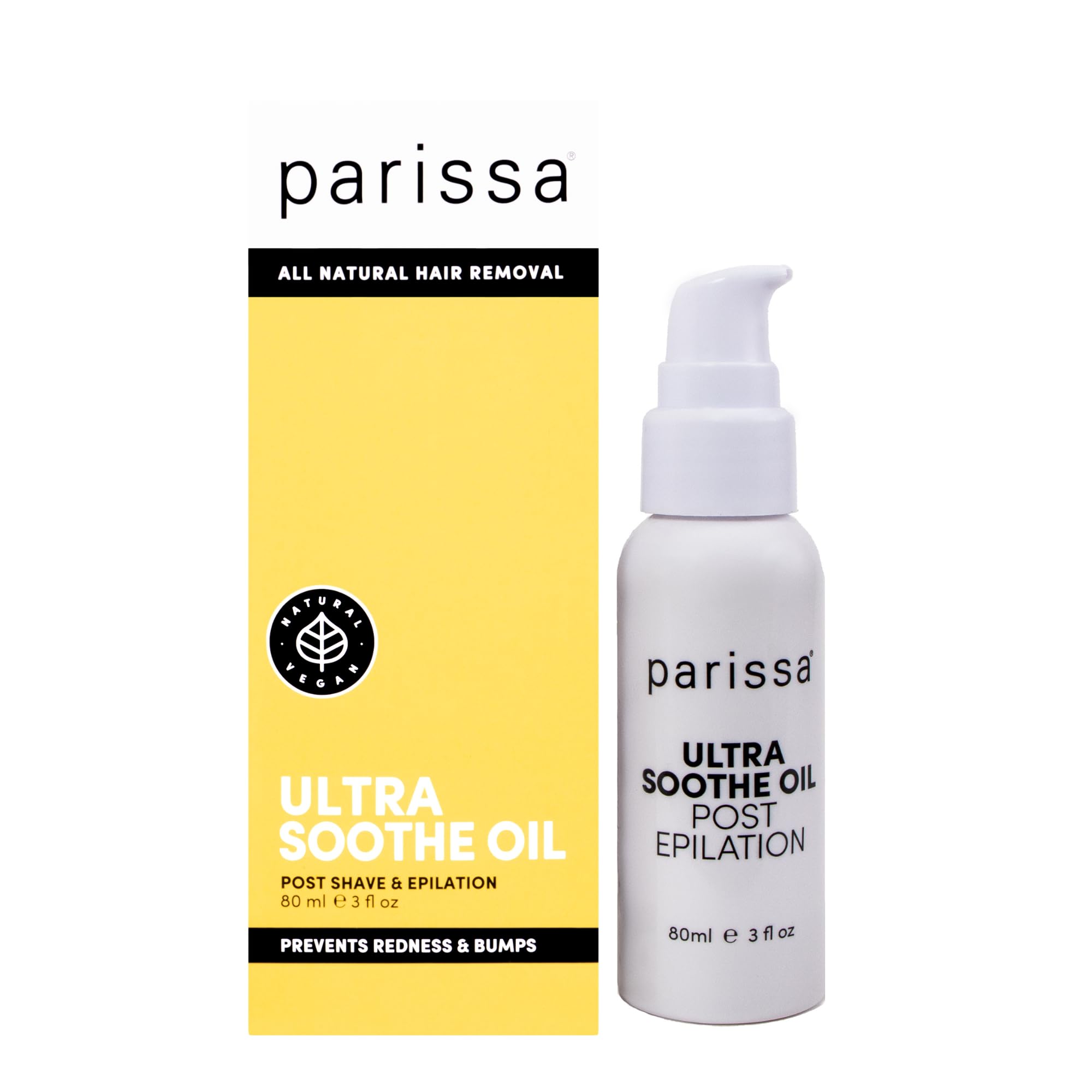 Parissa Ultra Soothe Oil, Calming Essential Oil for Inflamed Skin, Post-Shave & Epilation Treatment for Ingrown Hair & Razor Bumps