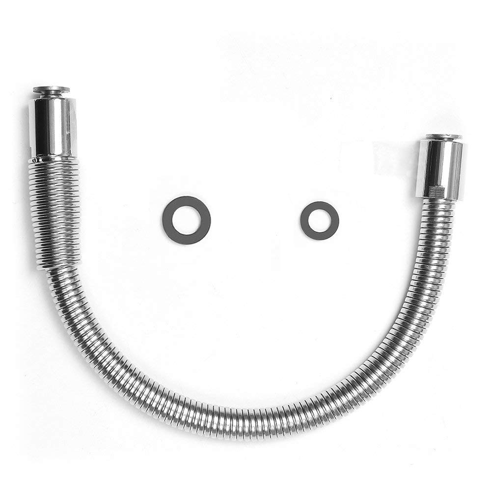 Pre Rinse Hose Replacement Kit for Pull Out Kitchen Sprayer/Commercial Tap/Sink Mixer/Dish Rinser - Inner Hose of PEX - Stainless Steel (Length 18.5Inch)