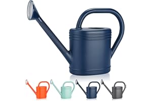 GEGEMAOYI 1 Gallon Watering Can for Indoor Plants, Garden Watering Cans for Outdoor Plant House Flower, Modern Plant Watering Can Large Long Spout with Sprinkler Head