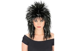 Rubies Superstar Wig with Silver Tinsel for Adults, Women's No Size