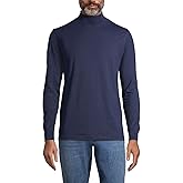 Lands' End Men's Super-T Cotton-Blend Mock Turtleneck Shirt