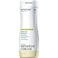 ATTITUDE Body Wash for Sensitive Skin with Oat and Argan Oil, EWG Verified, Dermatologically Tested, Vegan, 16 Fl Oz