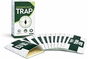 LBV Heavy Duty Adhesive Boards, 10-Pack – Sticky Traps for Indoor Household Insects – Physical Capture Boards for Roaches, Sp