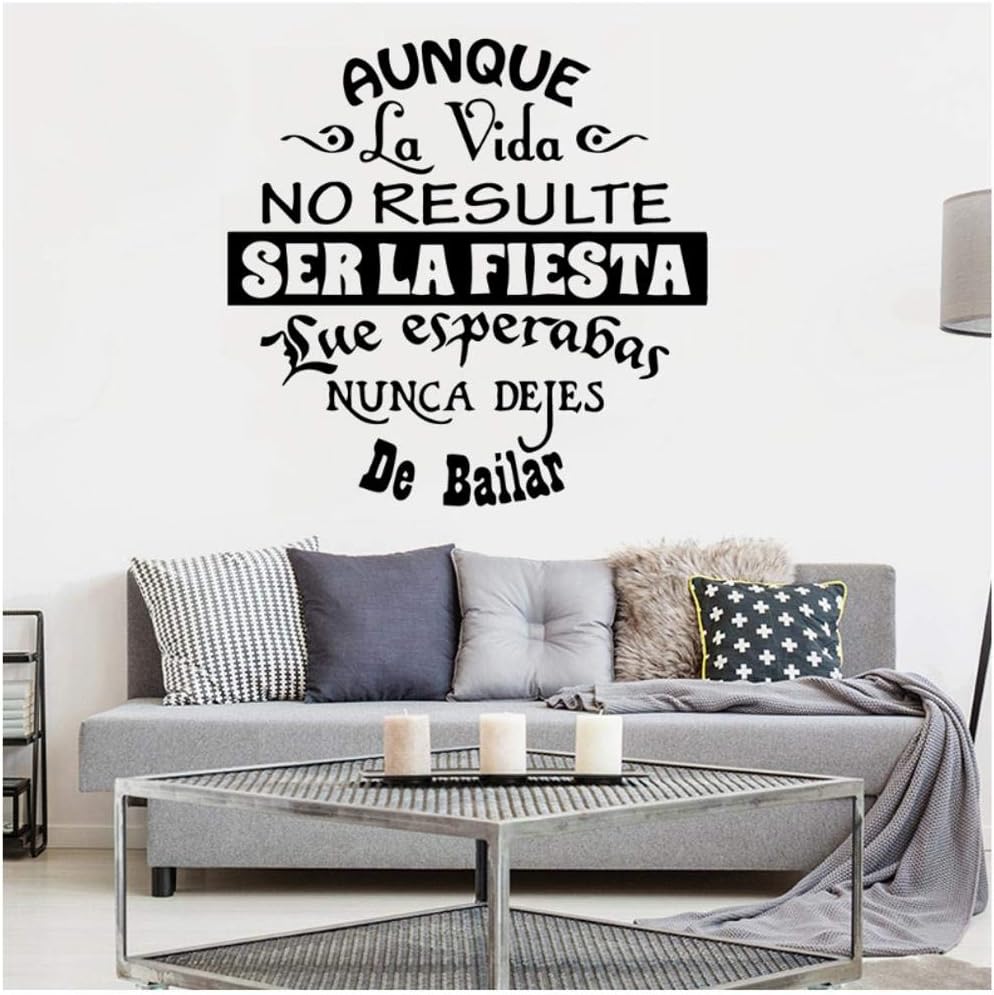 Frases en español Frase Moderna Pegatinas de arte de pared para salas