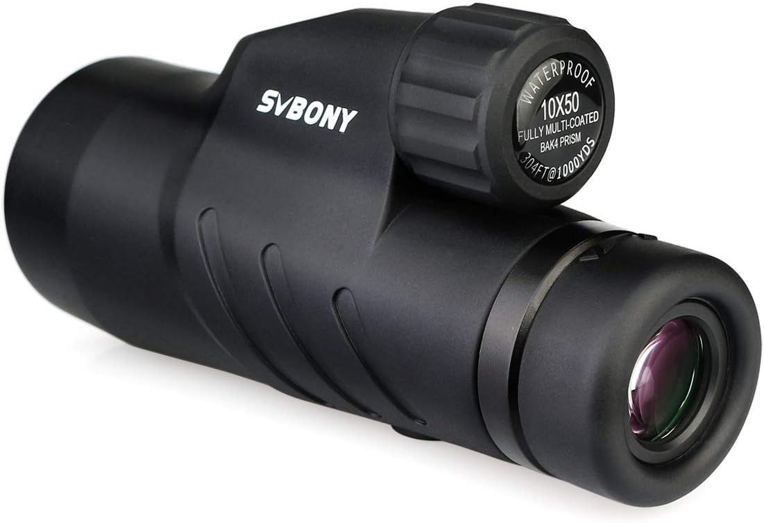 SVBONY SV45 Monocular for Adults,10x50,High Power